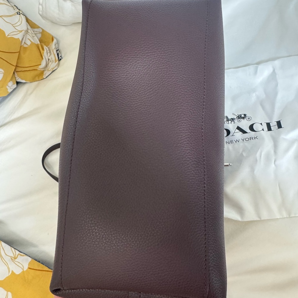 Coach Oxblood Leather Market Tote - NEW with tag - Picture 7 of 7